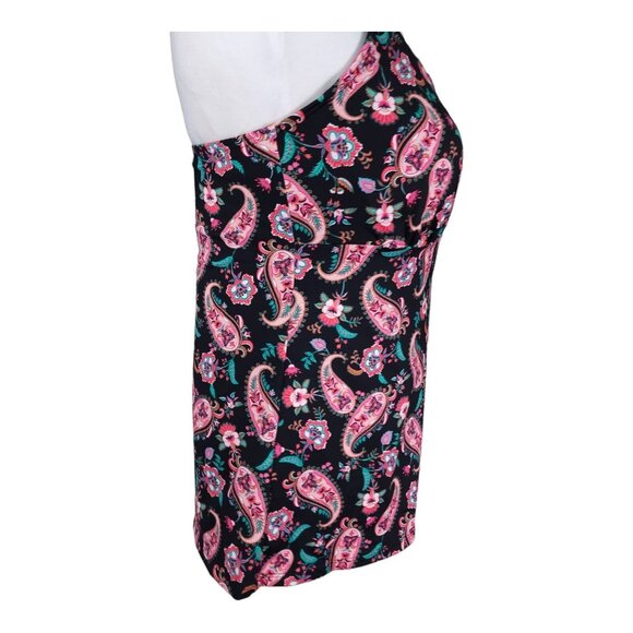 Lands End Tankini Swim Top Size 12 Square Neck Underwire Bra Swimsuit $78 - Picture 4 of 12